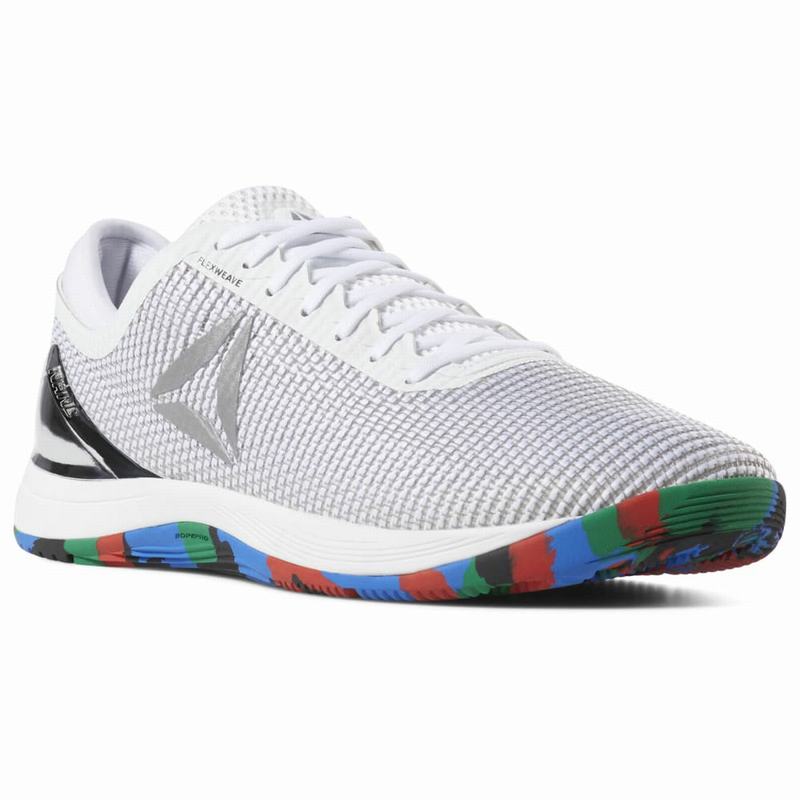 Tenisi Reebok Crossfit Nano 8 Flexweave Barbati Albi/Argintii Romania AF3474FC